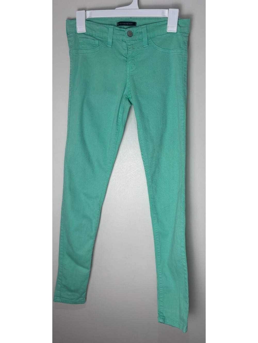 Flying Monkey Women 28 Mint Green Skinny Jeans Stretch Colored Denim